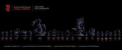 Mindreaver Tyrant Miniature | Cthulhu Mythos Humanoid Flayer Figure | 32mm Scale or 75mm Scale - Plague Miniatures