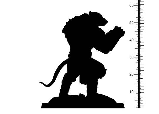 Mokong, Skaven Miniature | Unarmed Fist Fighter for Tabletop Brawls | 32mm Scale - Plague Miniatures