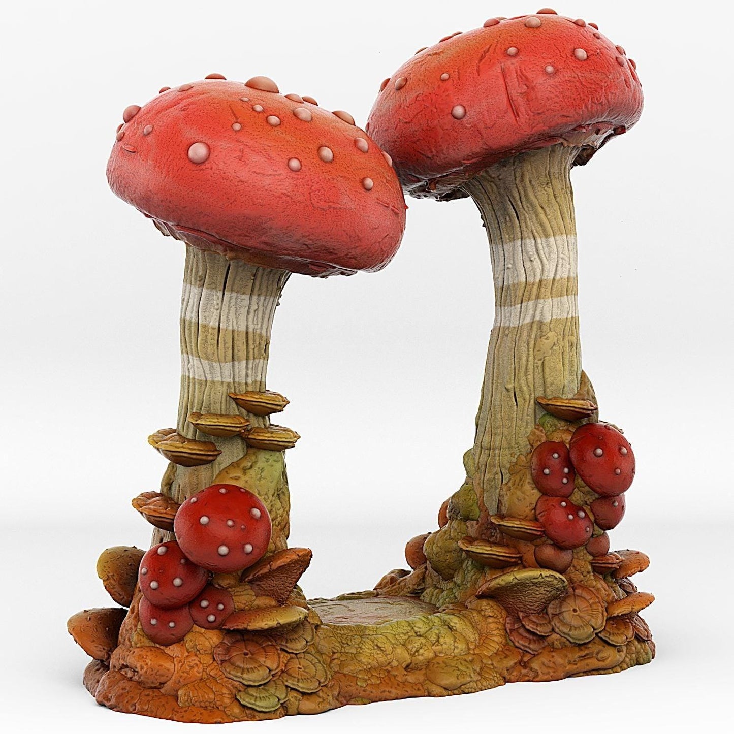 Mushroom Portal Miniature | Undergrowth Effect Cute Forest Dungeon Terrain Prop | 28mm or 32mm Scale - Plague Miniatures