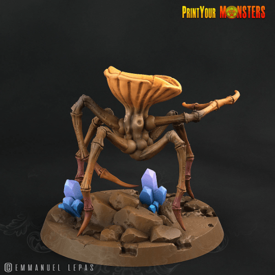 Mushroom Spider Miniatures Set | Fungal Arachnids of the Enchanted Woodlands - Plague Miniatures