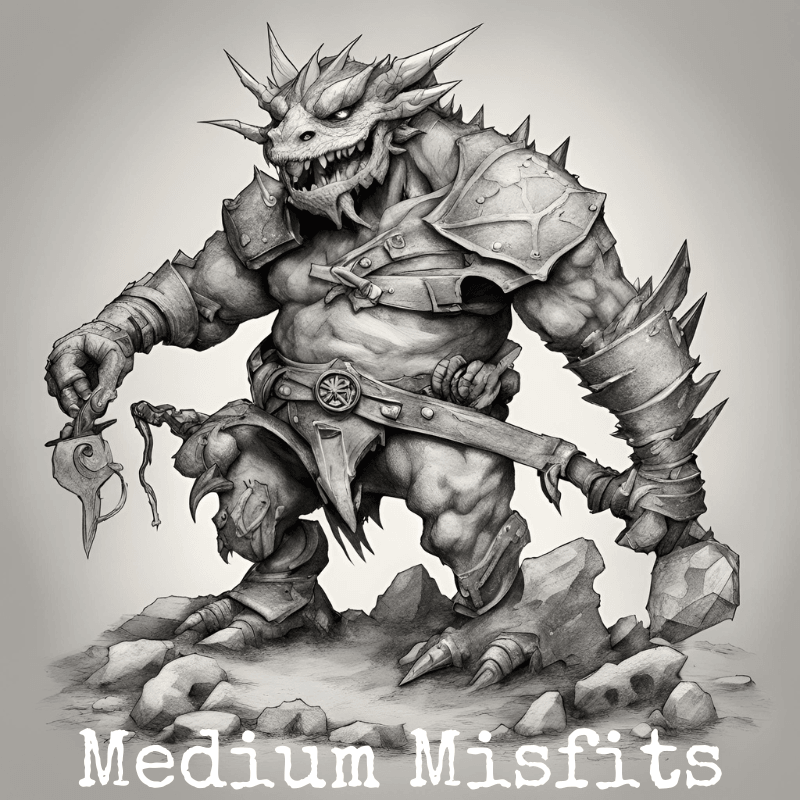 Mystery Misfit Miniatures - Medium | ~50mm Base Figures - Plague Miniatures