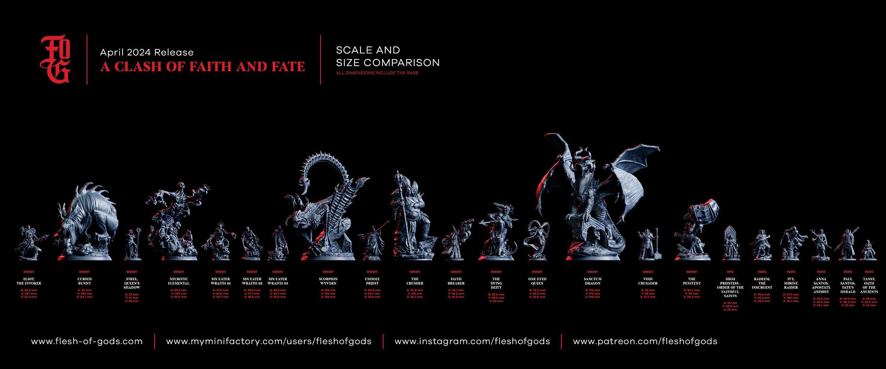 Necrotic Elemental Miniature | Undead Skeleton Elemental Monster Figur ...