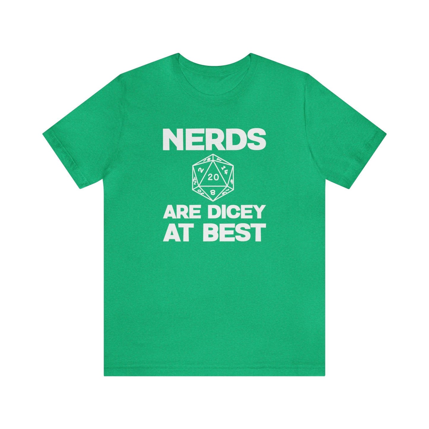 Nerds are Dicey at best | DM shirt | Dungeon Master gift | dnd tshirt | gaming shirt | dungeons and dragons Short Sleeve Tee dice shirt - Plague Miniatures
