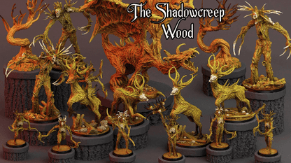 Nightshade Stag Miniature | Horrifying Deer Monster for Tabletop Gaming - Plague Miniatures