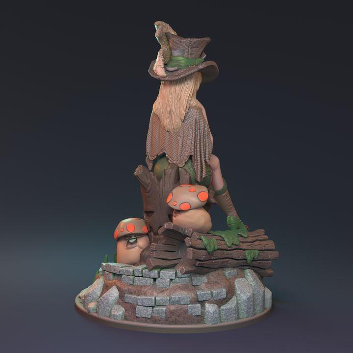 Nude Female Leprechaun Miniature | Sexy Human Figurine | 32mm Scale or 75mm Scale - Plague Miniatures