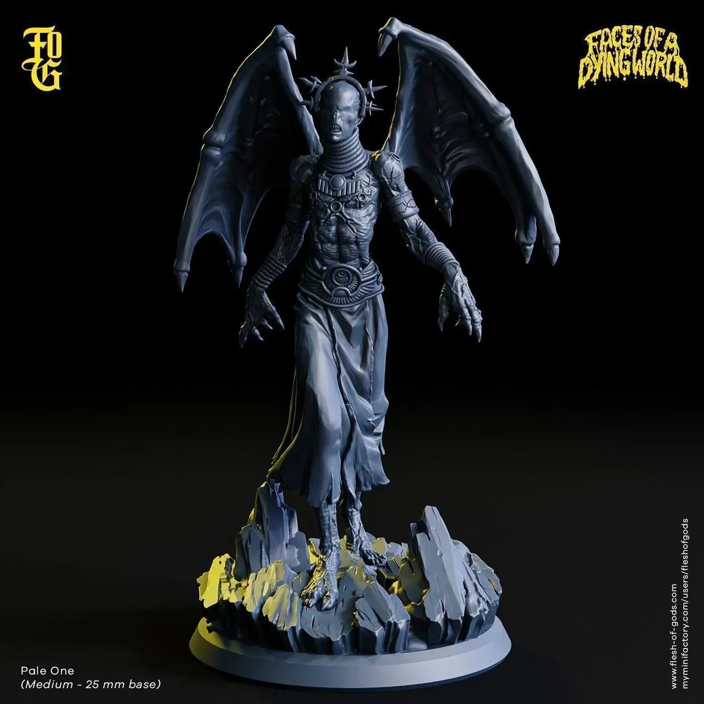 Pale One Monster Miniature | Vampire Demon Outcast Figurine for MÖRK BORG | 32mm Scale - Plague Miniatures