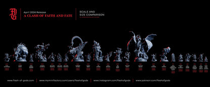 Paul Santos Miniature | Fate's Herald Human Cleric Spellcaster Figure | 32mm Scale or 75mm Scale - Plague Miniatures