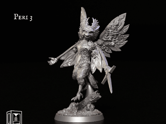 Peri Winged Spirit Miniature | 32mm Scale - Plague Miniatures