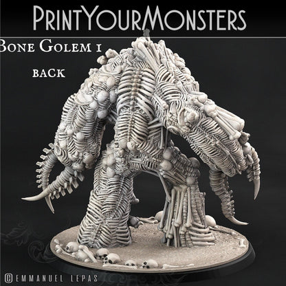 Pile of Bones Bone Golem Miniature | Skeleton Figurines - Plague Miniatures