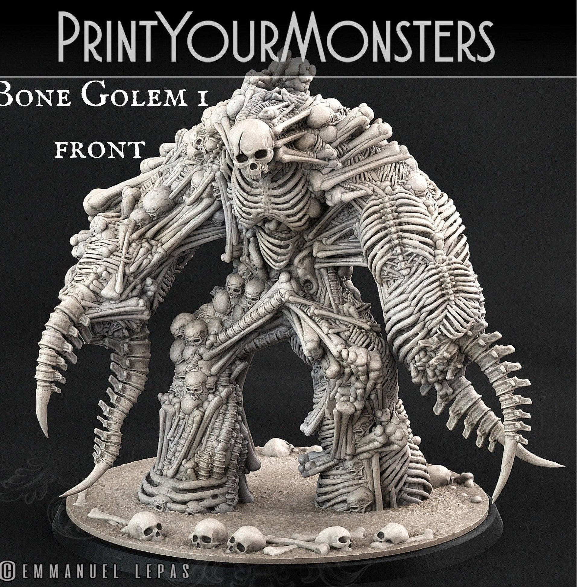 Pile of Bones Bone Golem Miniature | Skeleton Figurines - Plague Miniatures