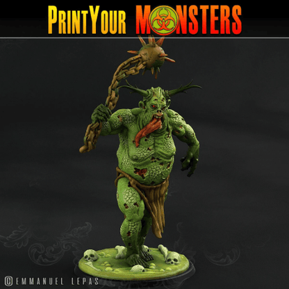 Plague Guardian Miniature with Chain Weapon | Malevolent Warden Monster for DnD 5e - Plague Miniatures