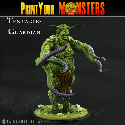 Plague Guardian Miniature with Tentacles | Eldritch Warden - Plague Miniatures