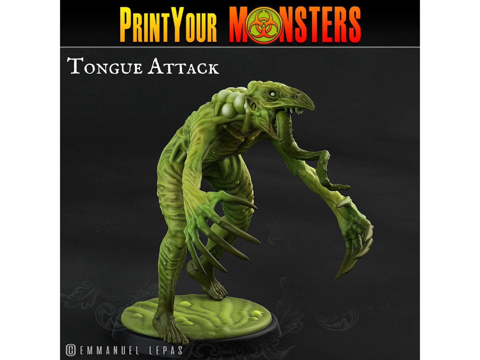 Plagueman in Attack Stance Miniature | Bizarre Aberration for DnD 5e - Plague Miniatures