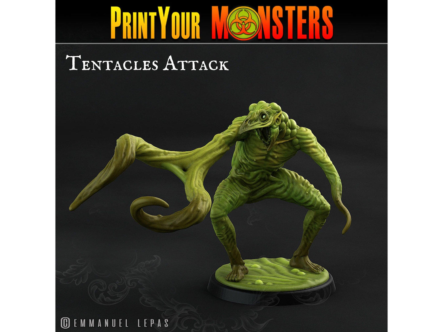 Plagueman in Attack Stance Miniature | Bizarre Aberration for DnD 5e - Plague Miniatures