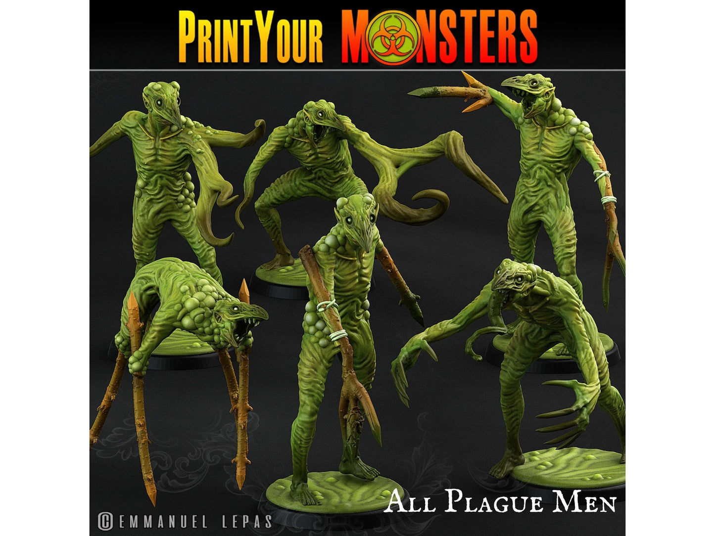 Plagueman Miniature with Stick Arms | Grotesque Aberration - Plague Miniatures