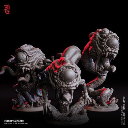 Planar Seeker Miniature | Alien Horror Monster Figurine | 32mm Scale - Plague Miniatures
