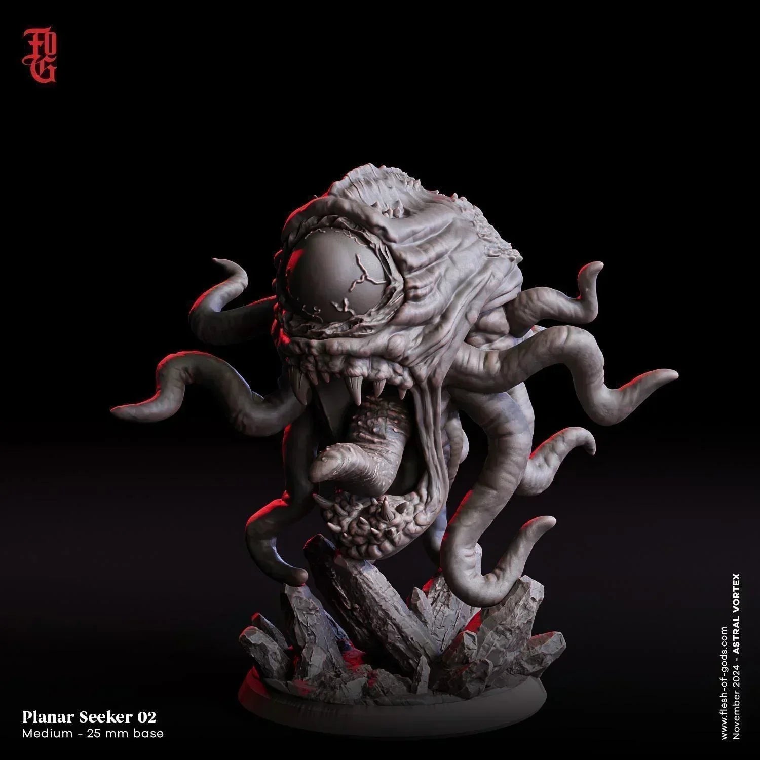 Planar Seeker Miniature | Cosmic Horror Cyclops of the Cthulhu Mythos | 32mm Scale - Plague Miniatures