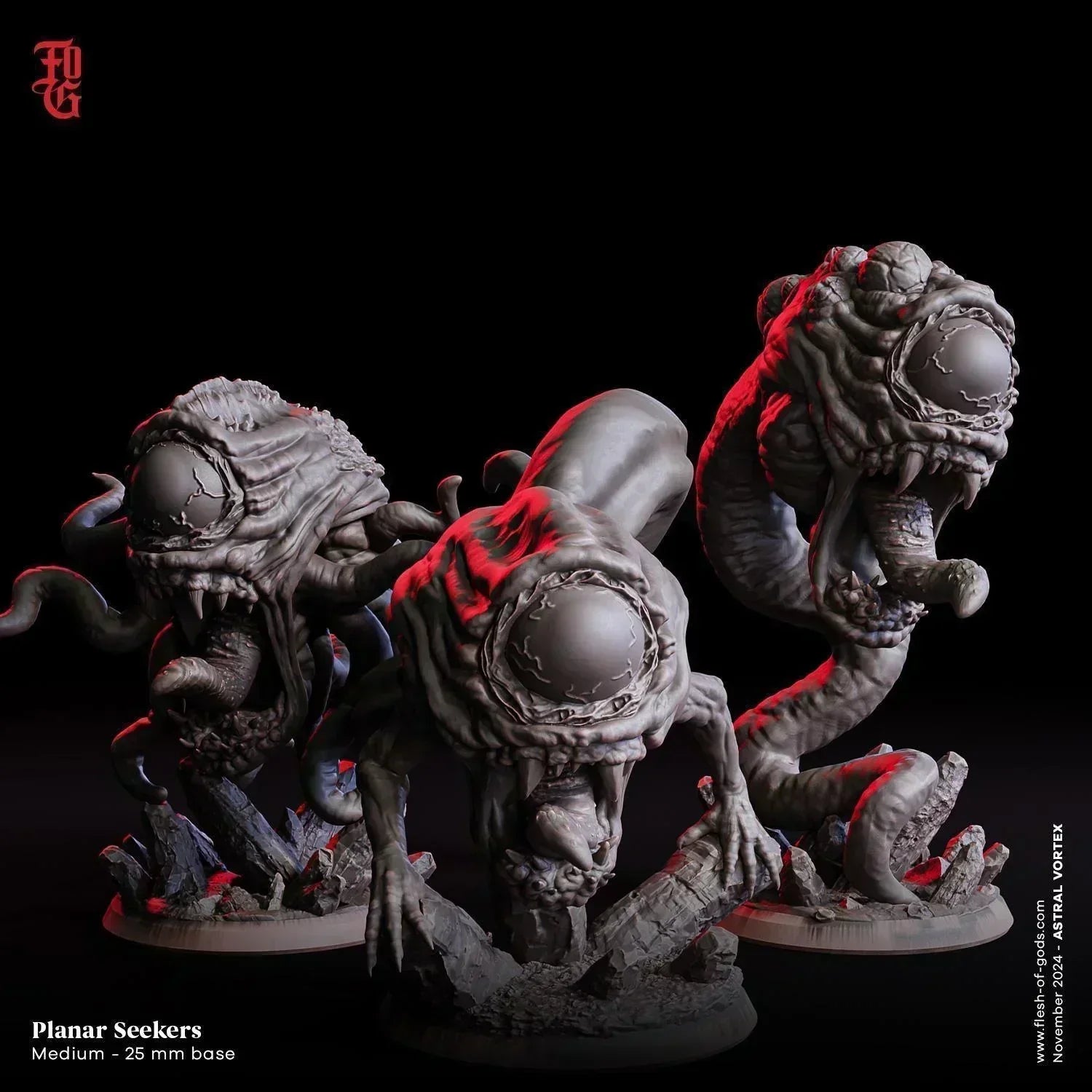 Planar Seeker Miniature | Cosmic Horror Cyclops of the Cthulhu Mythos | 32mm Scale - Plague Miniatures