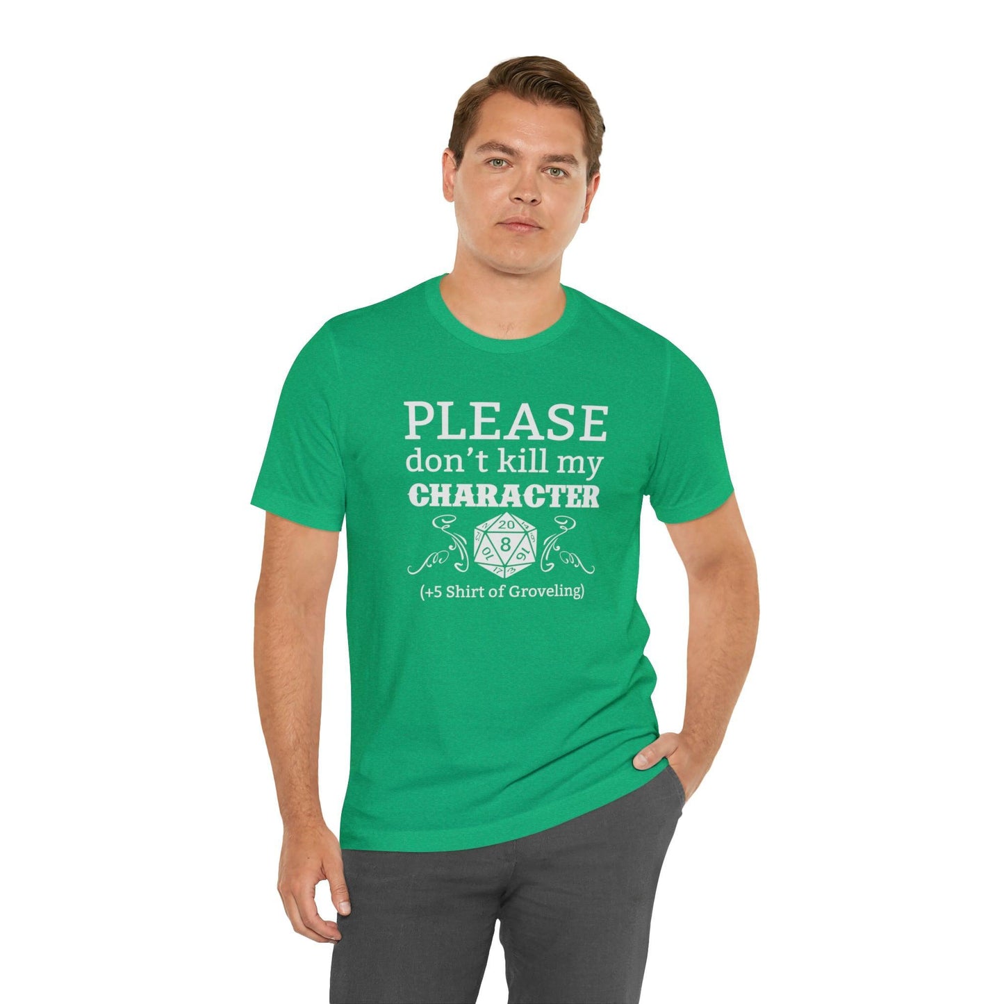 Please don't kill my character +5 shirt of Groveling | DM shirt | Dungeon Master gift | dnd tshirt | gaming shirt | dungeons and dragons - Plague Miniatures