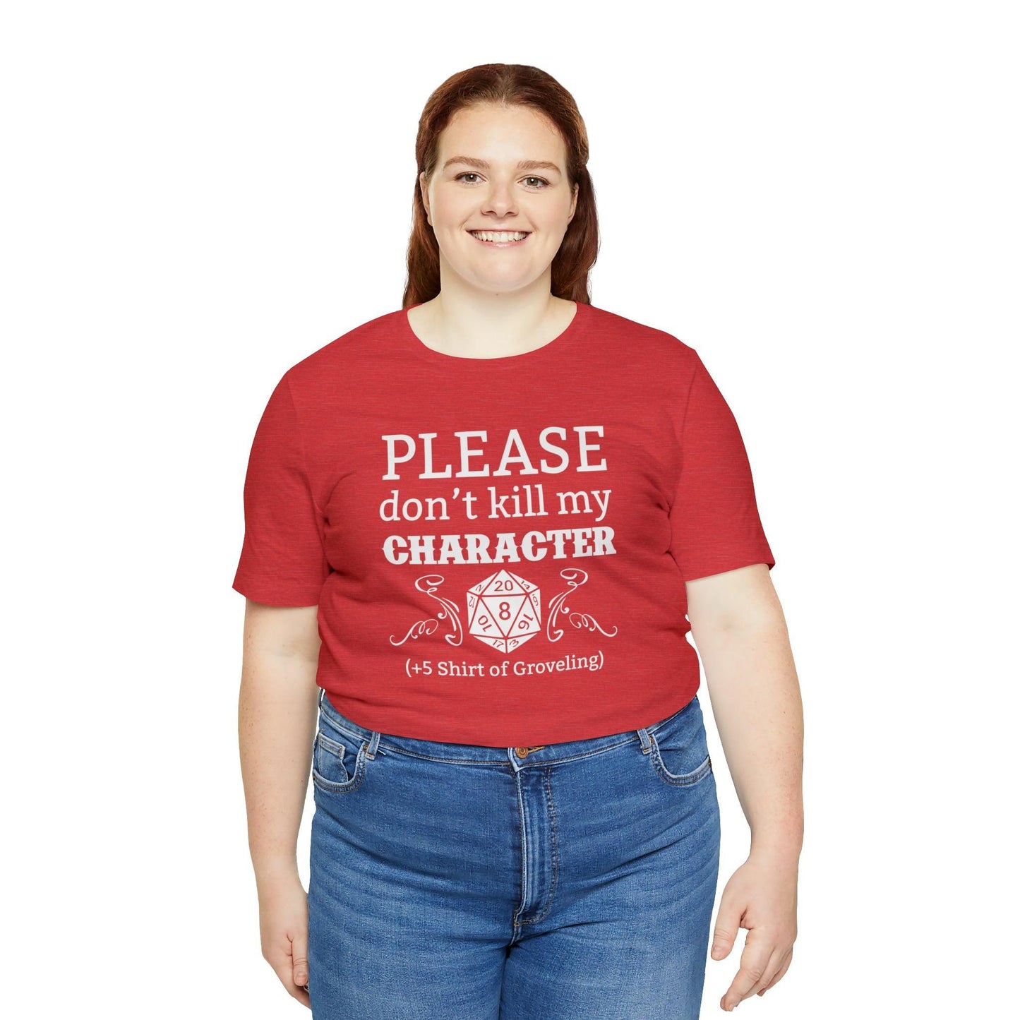 Please don't kill my character +5 shirt of Groveling | DM shirt | Dungeon Master gift | dnd tshirt | gaming shirt | dungeons and dragons - Plague Miniatures