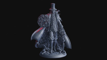 Mr. Voidwell, Carnival Manager Miniature | Human Spellcaster | 32mm Scale and 75mm Scale