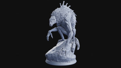 Canyon Howler Miniature | Large Monstrosity Beast for Wild West Adventures | 50mm Base