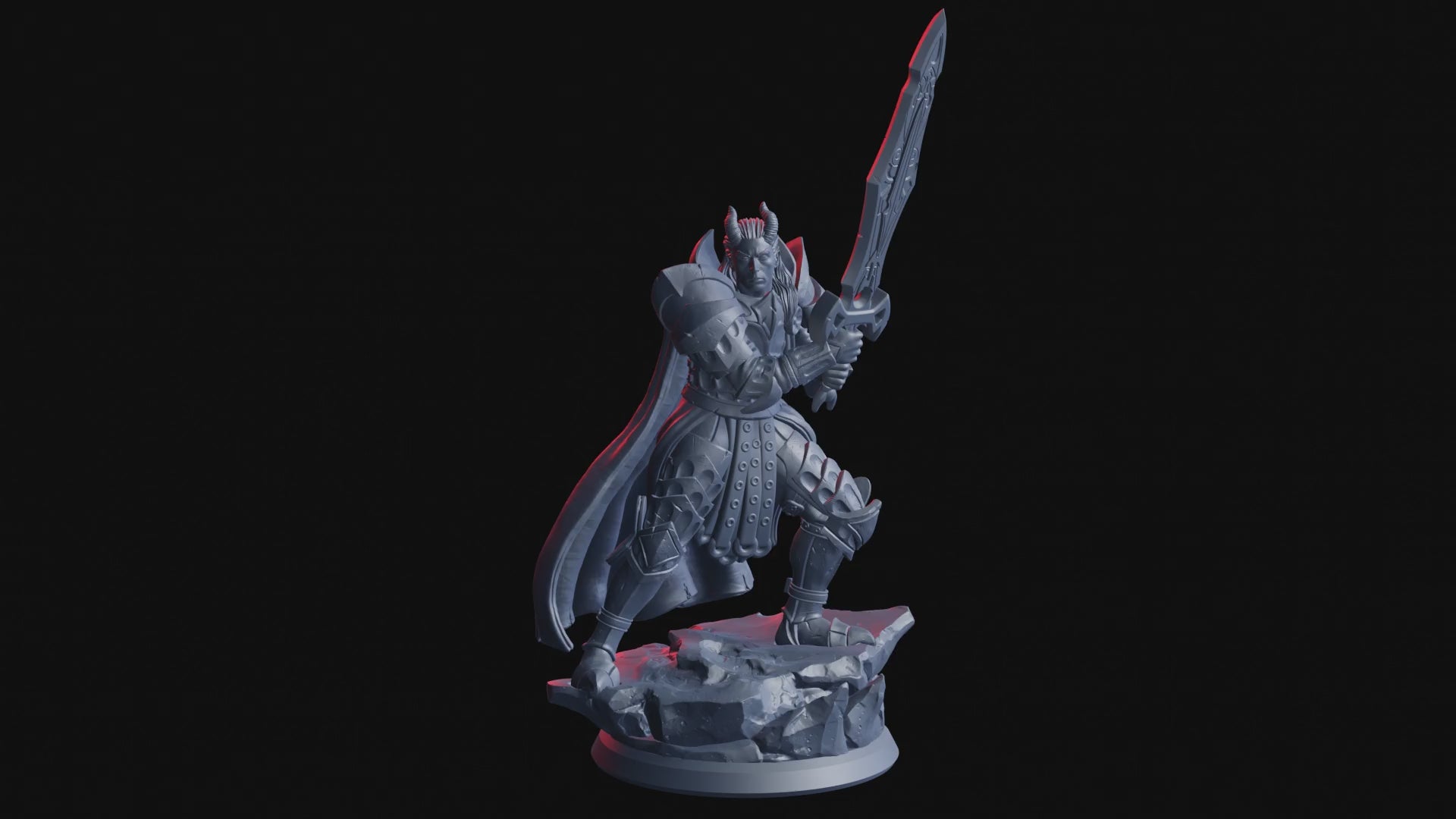 Cain, Oath of the Demon Knight Miniature | Demonic Knight Figure