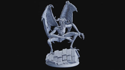 Nightgaunt Hunter Miniature | Large Flying Demon Beast for Tabletop Games | 50mm Base