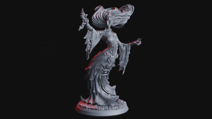 Void Banshee Miniature | Female Undead Ethereal Monster for DnD 5e | 32mm Scale