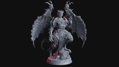 Mathenas, Gargoyle King Miniature | Undead Gargoyle for Tabletop Gaming | 32mm Scale or 75mm Scale