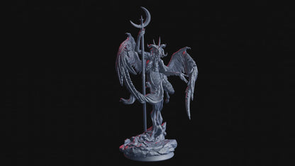 The Horned King Monster Miniature | Eldritch Horror for Tabletop RPGs | 50mm Base