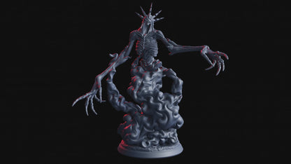 Undead Wraith Sin Eater Miniatures Set | 3 Poses of Necromancer Wraith Undead Skeleton Monster Figurines | 32mm Scale