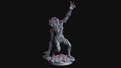 Ghost of Harrowing Thoughts Miniature | Undead Many-Faced Ethereal Horror | 32mm Scale