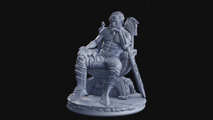 Duty-Bound DnD Knight Miniature | Honorable Human Knight Figurine | 32mm Scale