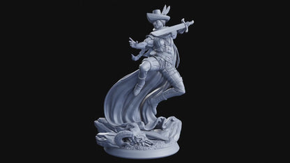 Alowyn, Wild Justice Miniature Female Miniature | Daring Outlaw for Wild West Campaigns | 32mm Scale or 75mm Scale
