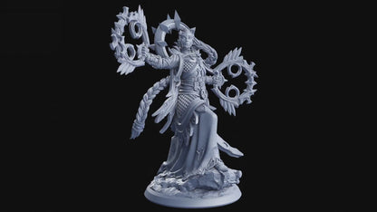 Mara, Starless Void Miniature | DnD Conjurer Warlock Spellcaster Figurine | 32mm Scale or 75mm Scale