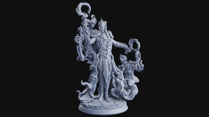 Solas, Master of Illusion Miniature | DnD Sorcerer Miniature for Mystical Adventures, humanoid neutral | 32mm Scale