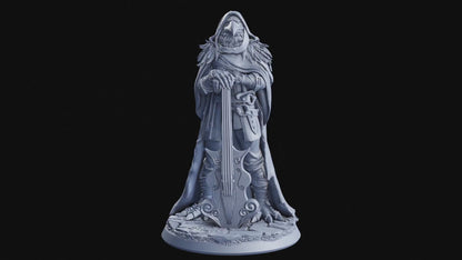 Echo, Sonic Mirage Kenku Bard Miniature | Tabletop Gaming Figurine | 32mm Scale 75mm Scale