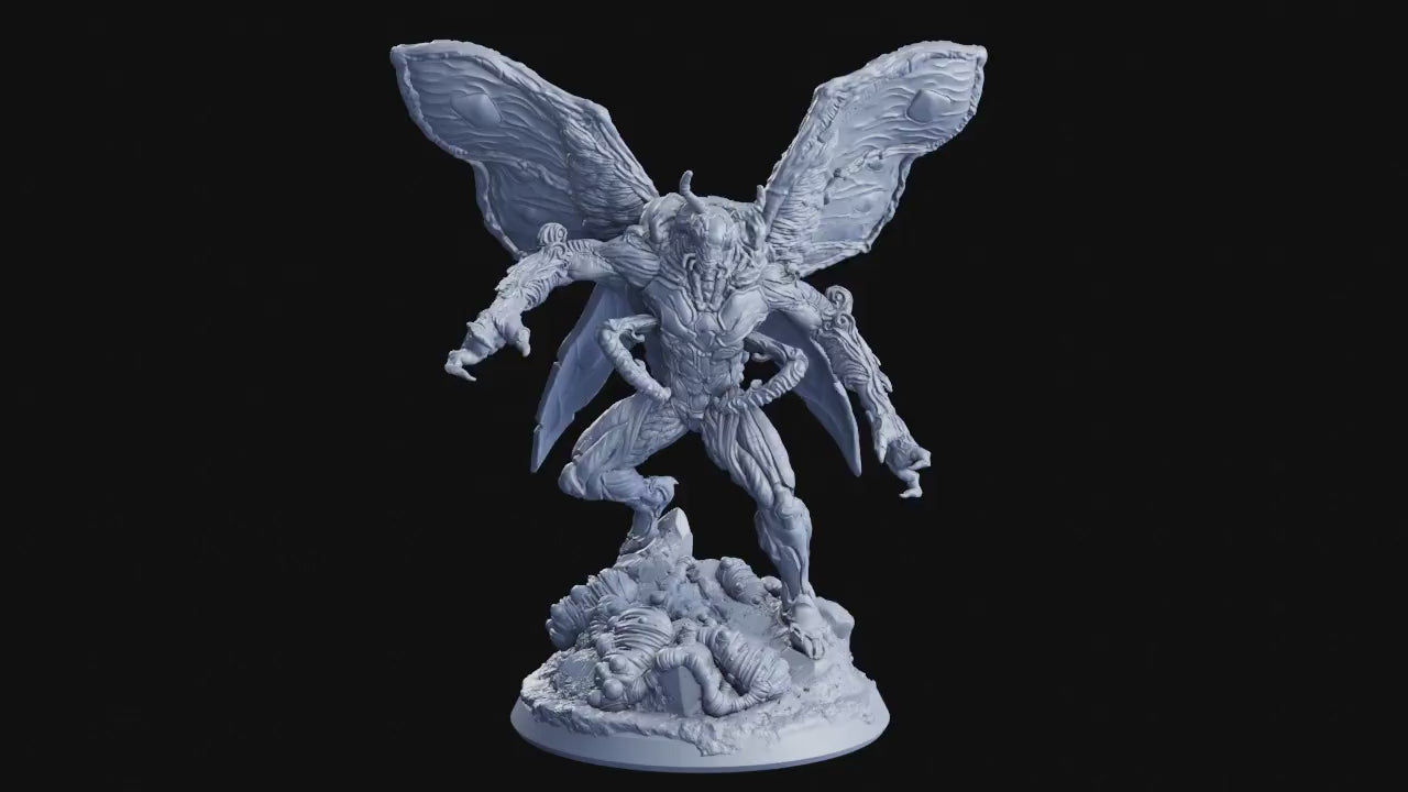 Gloomwing Moth Miniature | A Haunting Monster Figurine for DnD 5e