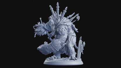 Ghost Town Golem Miniature | Huge Undead Construct for Dungeons and Dragons | 75mm Base