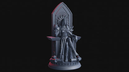 High Priestess of the Fateful Saints Miniature | Human Cleric NPC Figurine | 32mm Scale and 75mm Scale