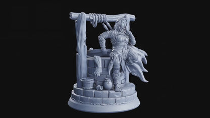 Ravenna Bloodsoaked Female Halfling | Assassin Rogue Miniature for Stealthy Pursuits | 32mm Scale or 75mm Scale