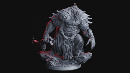 Thanabros the Enforcer Miniature | Undead Monster Punisher for Tabletop Dominance| 50mm Base