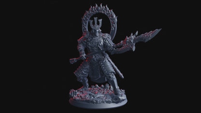 War Guardian Miniature | Celestial Humanoid Defender for Tabletop RPGs | 25mm or 50mm Base in 32mm Scale