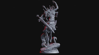 Moribundi Huge Monster Miniature | Large Aberration Boss for Tabletop Battles | 75mm Base