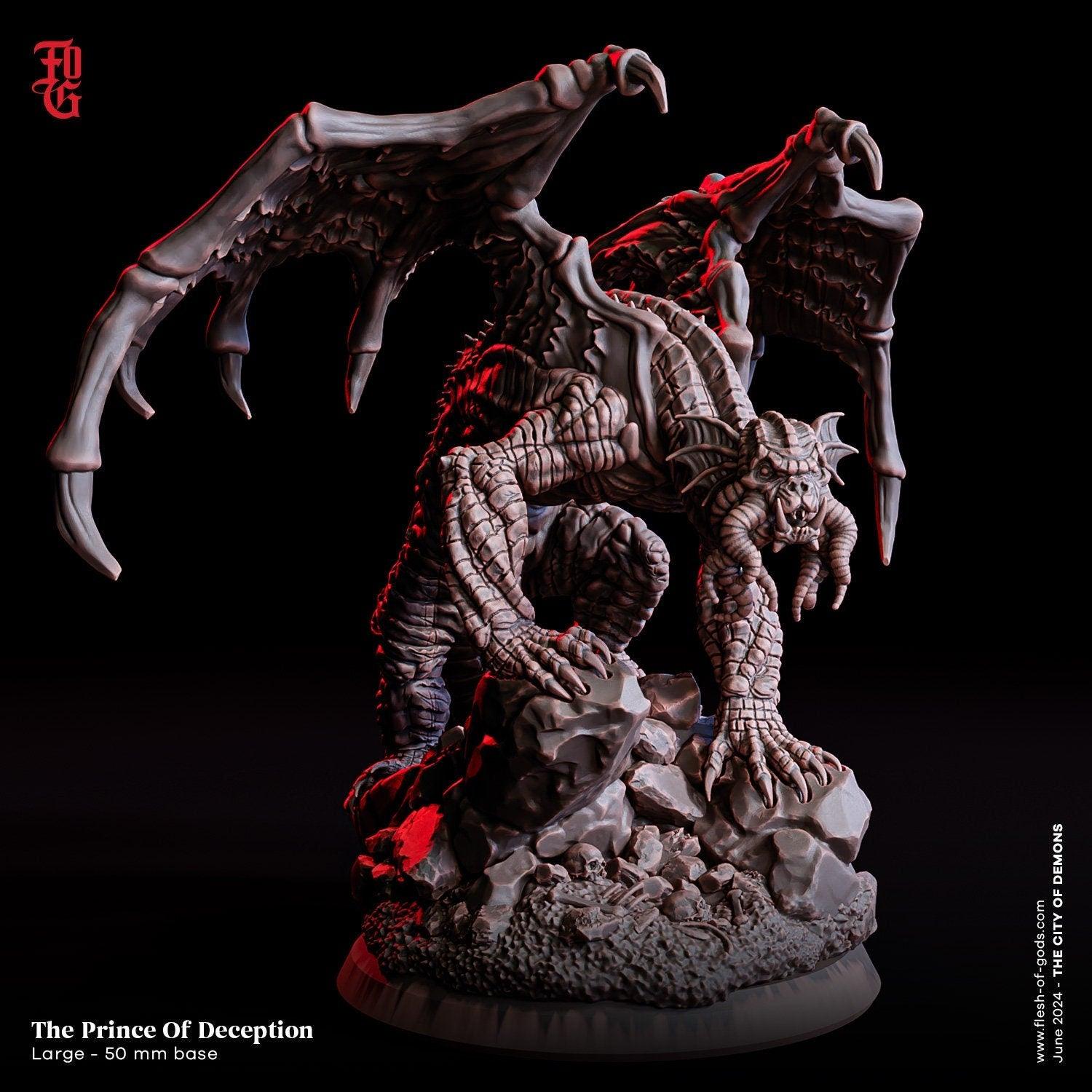 Prince of Deception Monster Miniature | Eldritch Horror for Tabletop RPGs | 50mm Base - Plague Miniatures