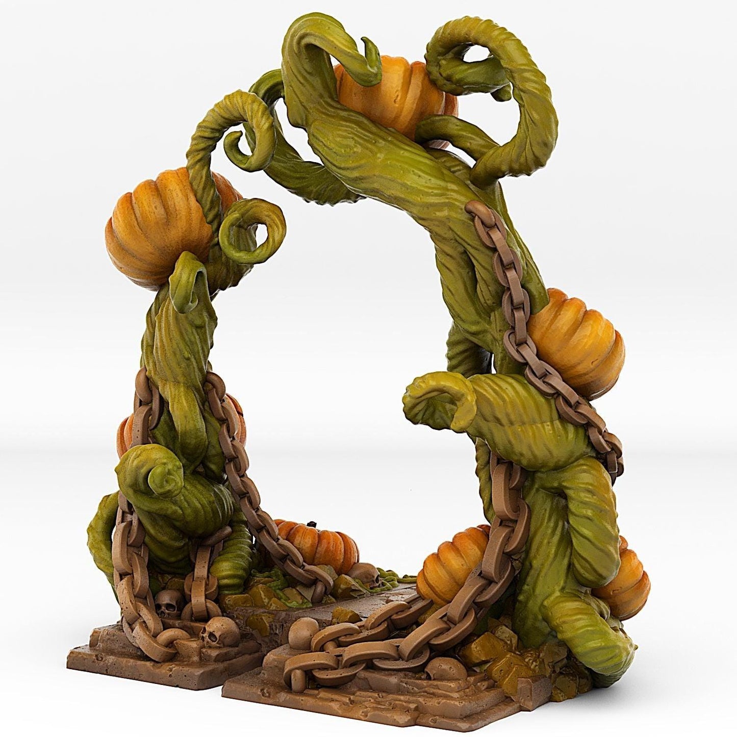 Pumpkin Portal Miniature | Creepy Spooky Effect | Halloween Dungeon Terrain Prop | 28mm or 32mm Scale - Plague Miniatures