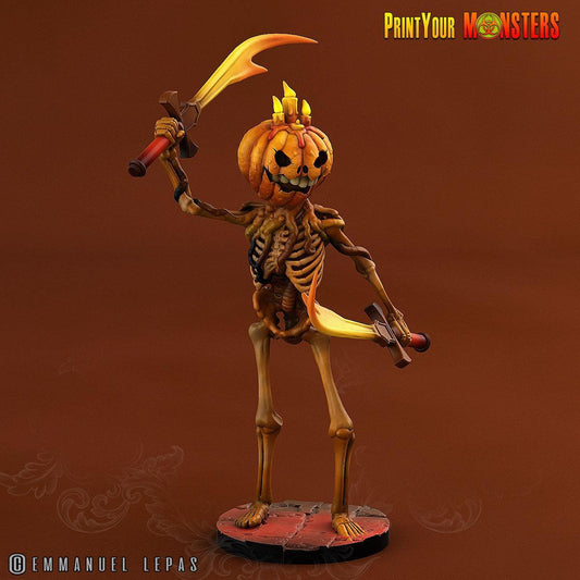 Pumpkin Soldier Halloween miniatures | D&D Miniatures for Tabletop Battles - Plague Miniatures