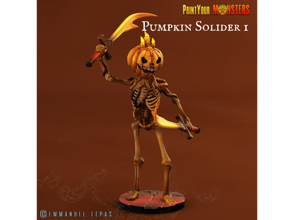 Pumpkin Soldiers | Halloween D&D Miniatures for Tabletop Adventures - Plague Miniatures