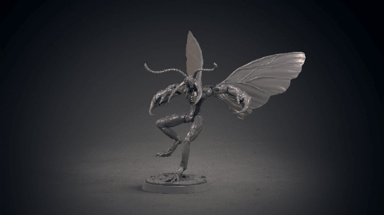Rebhem Flying Hive-Mind Insectoid Miniature | 32mm Scale Barnakol Collection - Clay Cyanide - Plague Miniatures shop for DnD Miniatures